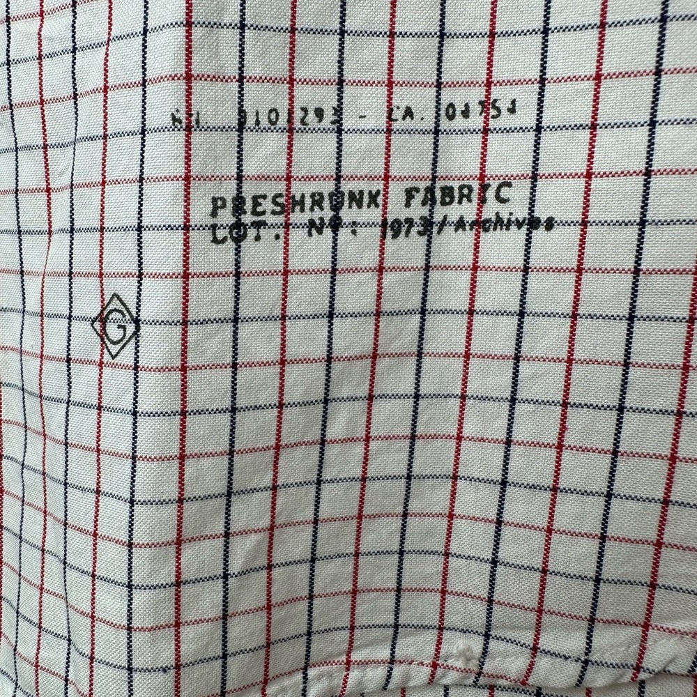 GANT Barney’s NY Rugger The Hugger Dreamy Oxford Tattersall HOBD Red NOS Shirt - Picture 6 of 15